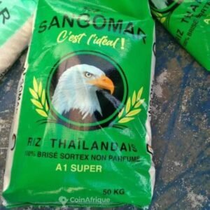Riz Sangomar Non Parfumé 50 kg – Riz Blanc de Qualité | Toubadunya